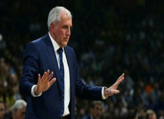 Zeljko Obradovic ile Nicolo Melli’nin maç önü görüşleri