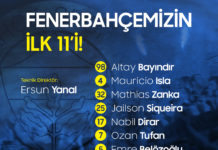 Fenerbahçemizin İlk 11’i